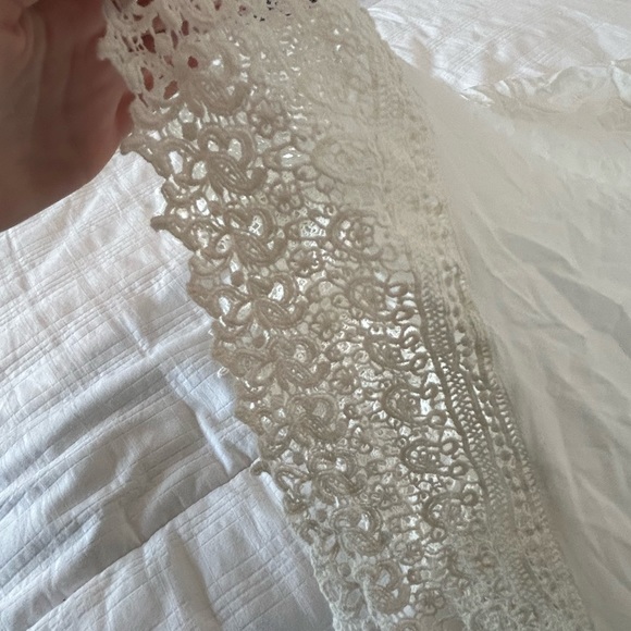 Free People Intimately White Sheer Maxi Lace Dress NWOT - Picture 8 of 12